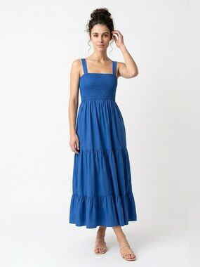 Zara voluminous tiered maxi dress
